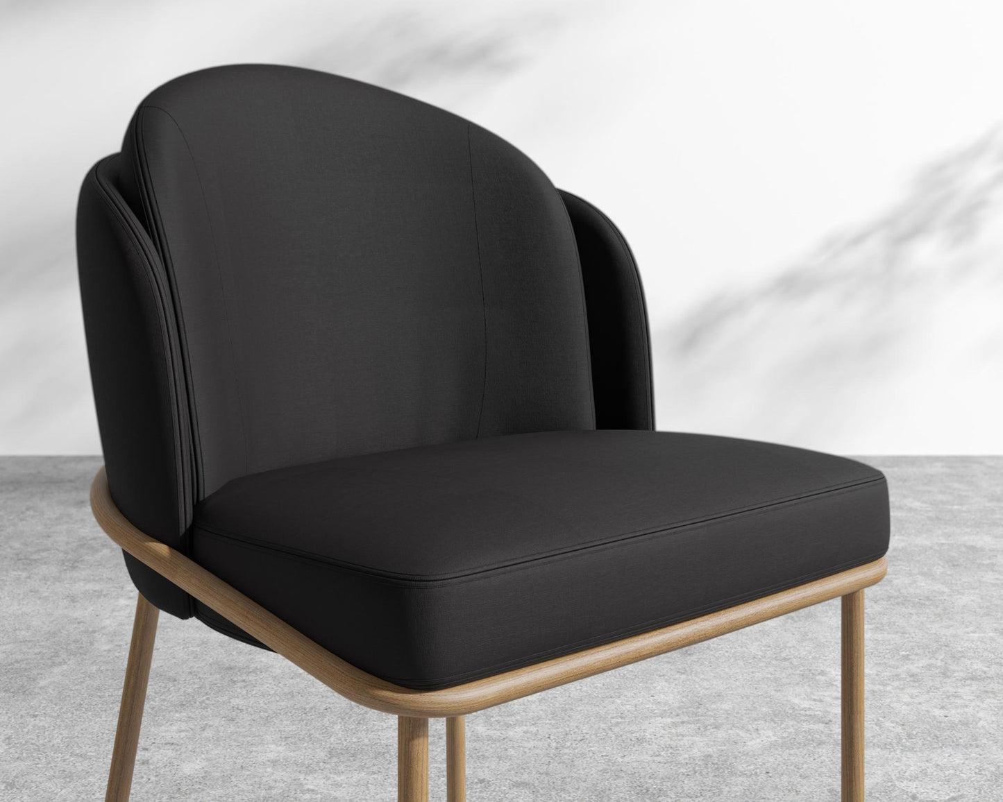 Angelo Outdoor Dining Chair - Outdoor Fabric - Arcadia, Metawood Sun Oak