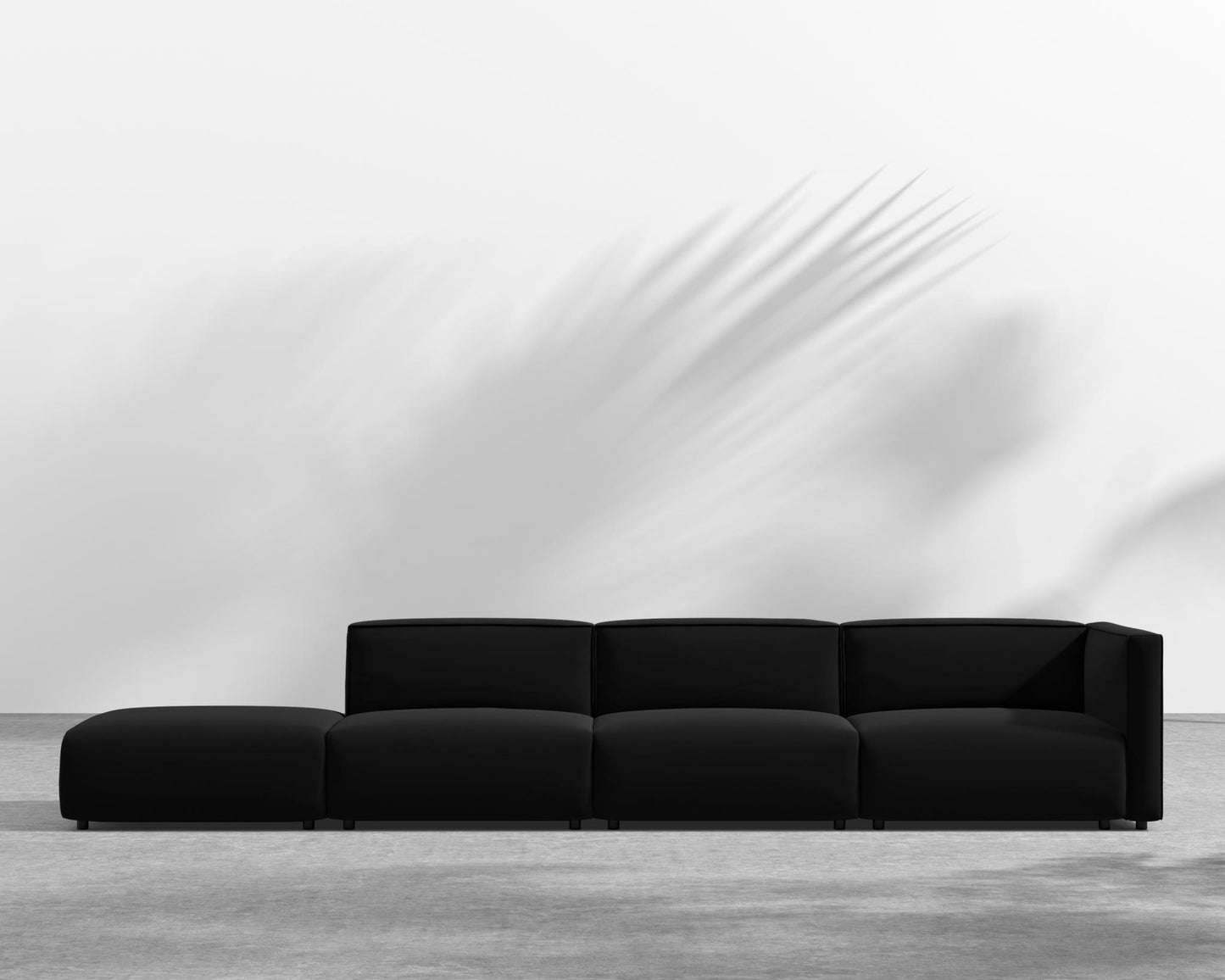 Arya Outdoor Modular Sectional - Open Left, Outdoor Fabric - Arcadia