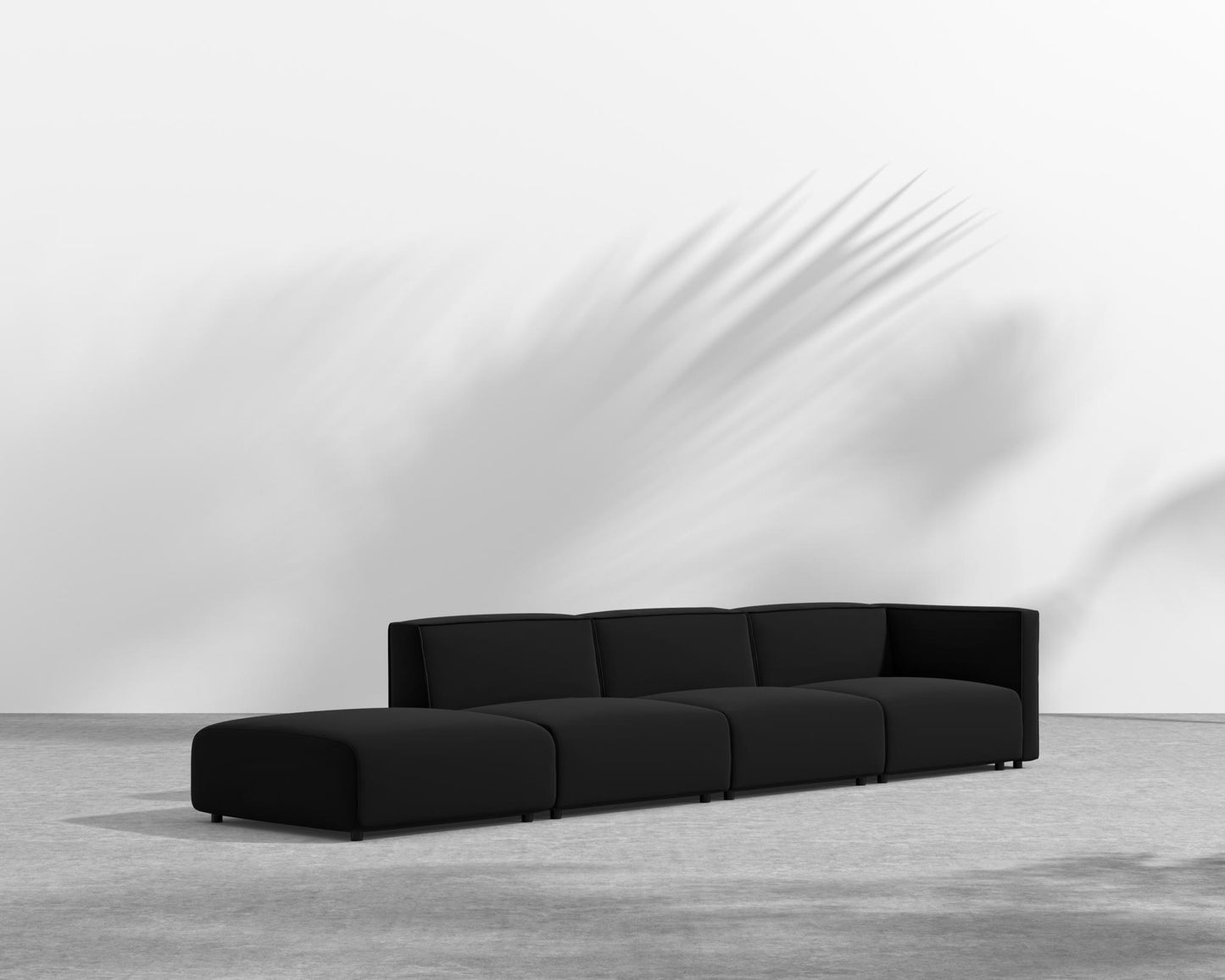 Arya Outdoor Modular Sectional - Open Left, Outdoor Fabric - Arcadia