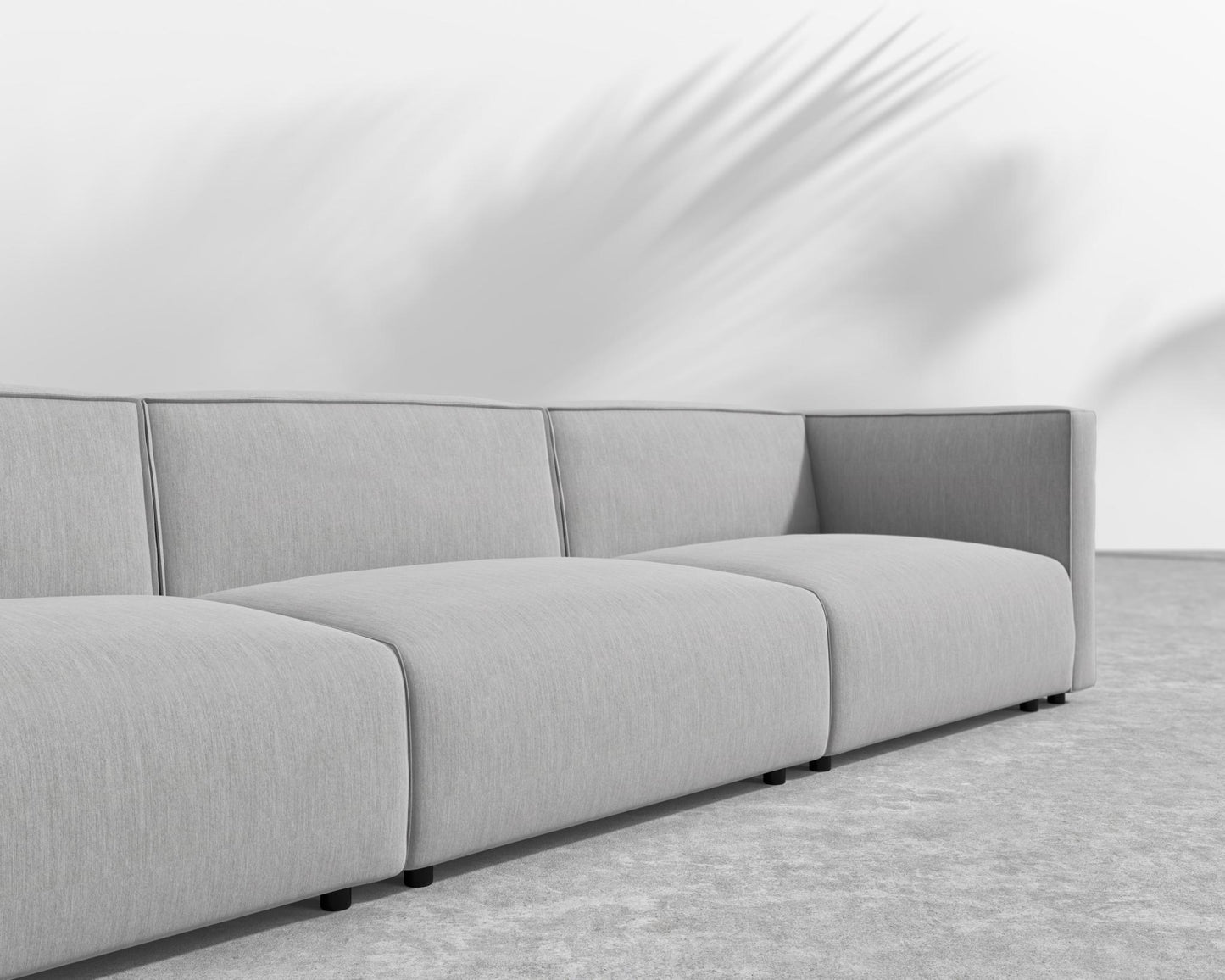 Arya Outdoor Modular Sectional - Open Left, Outdoor Fabric - Encino