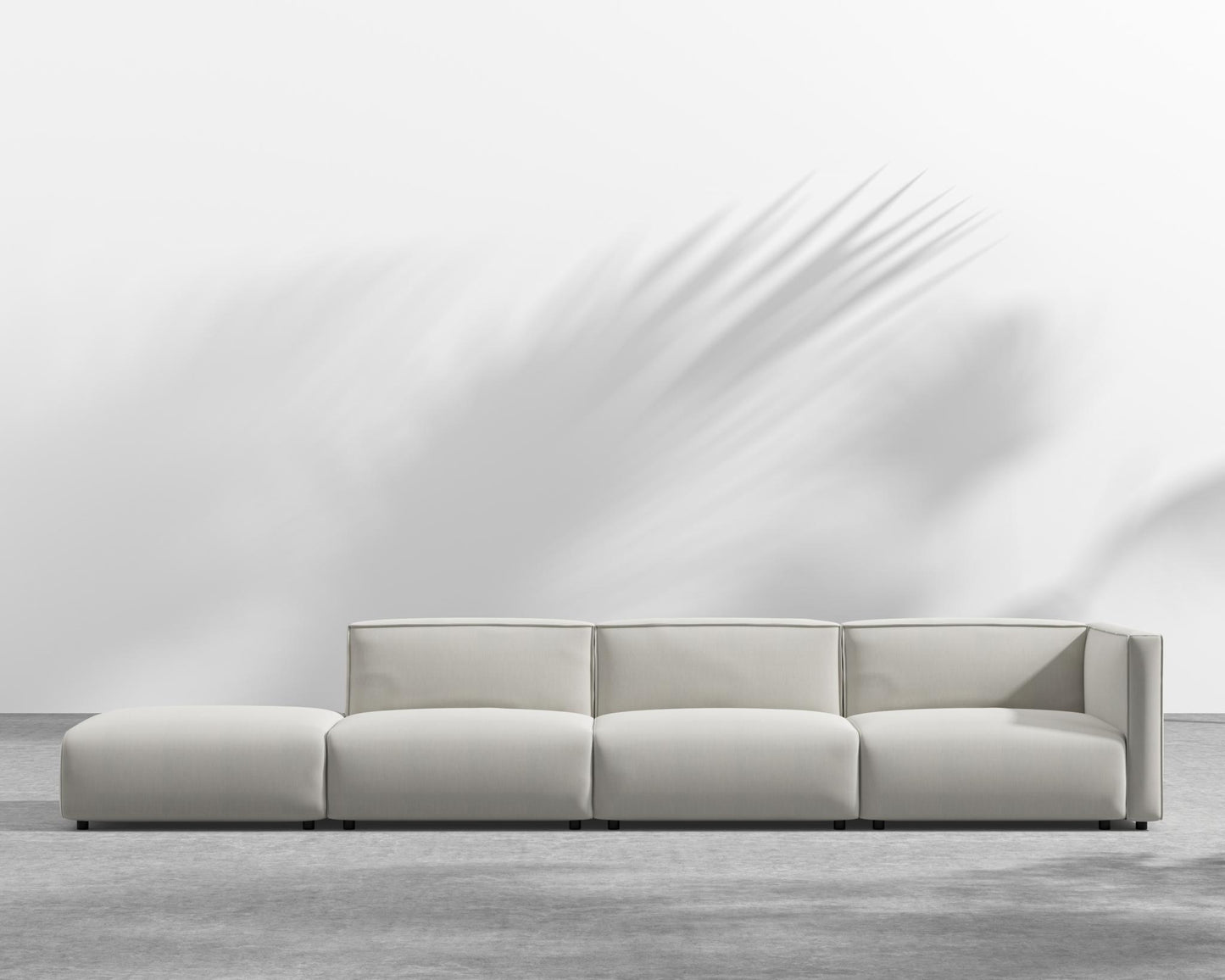 Arya Outdoor Modular Sectional - Open Left, Outdoor Fabric - Palisades