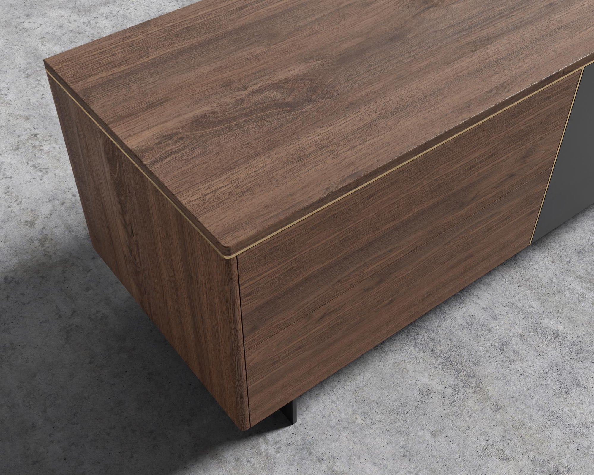 Augustus TV Stand - Walnut