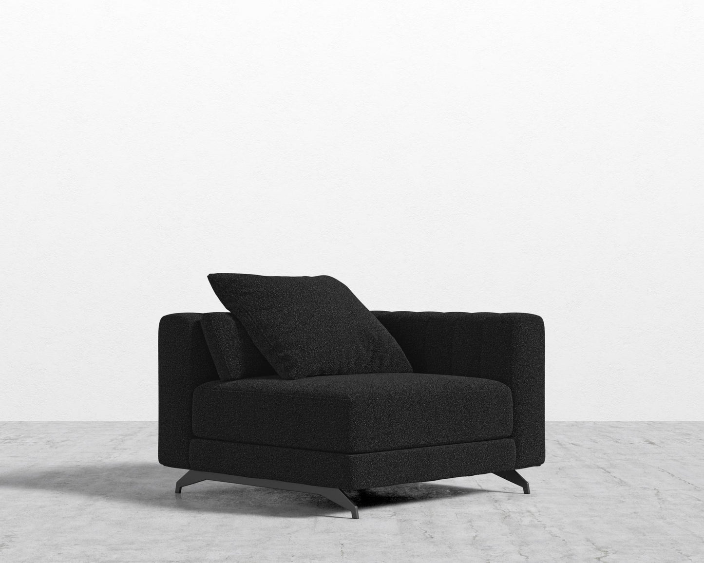 Berlin Corner - Black - Berlin, Chatou Bouclé - Caviar