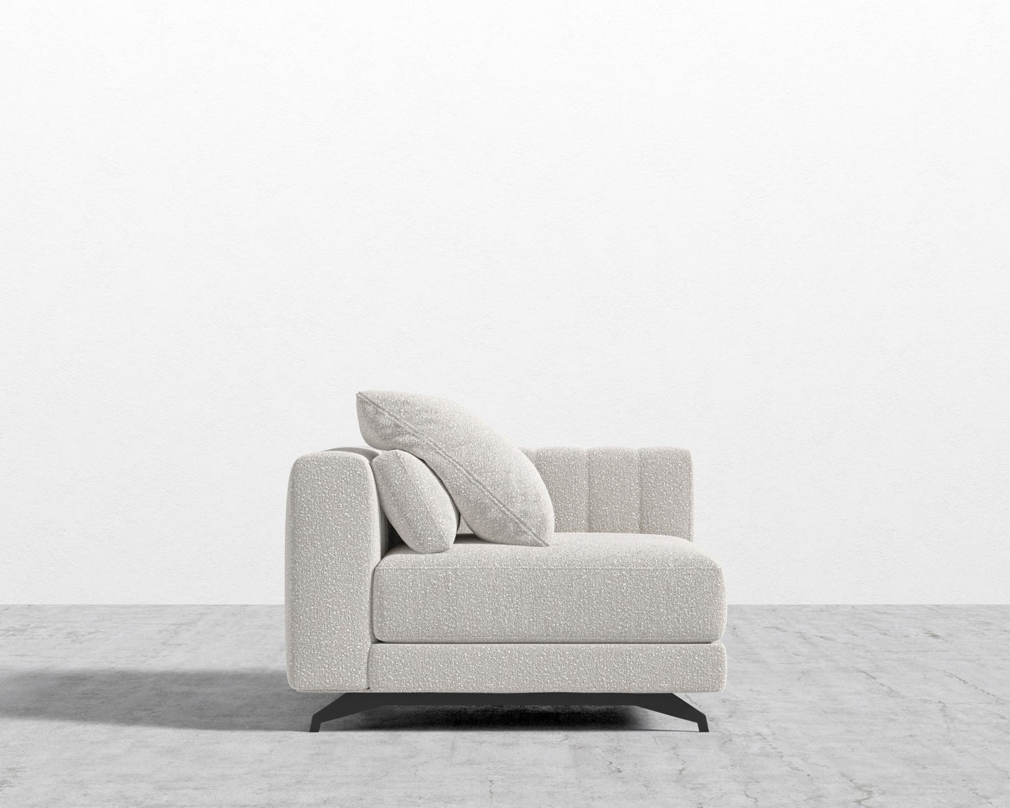 Berlin Corner - Black - Berlin, Chatou Bouclé - Pearl