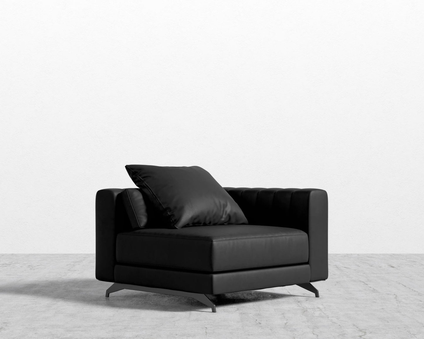 Berlin Corner - Black - Berlin, Microfiber Leather - Trento Jet Black