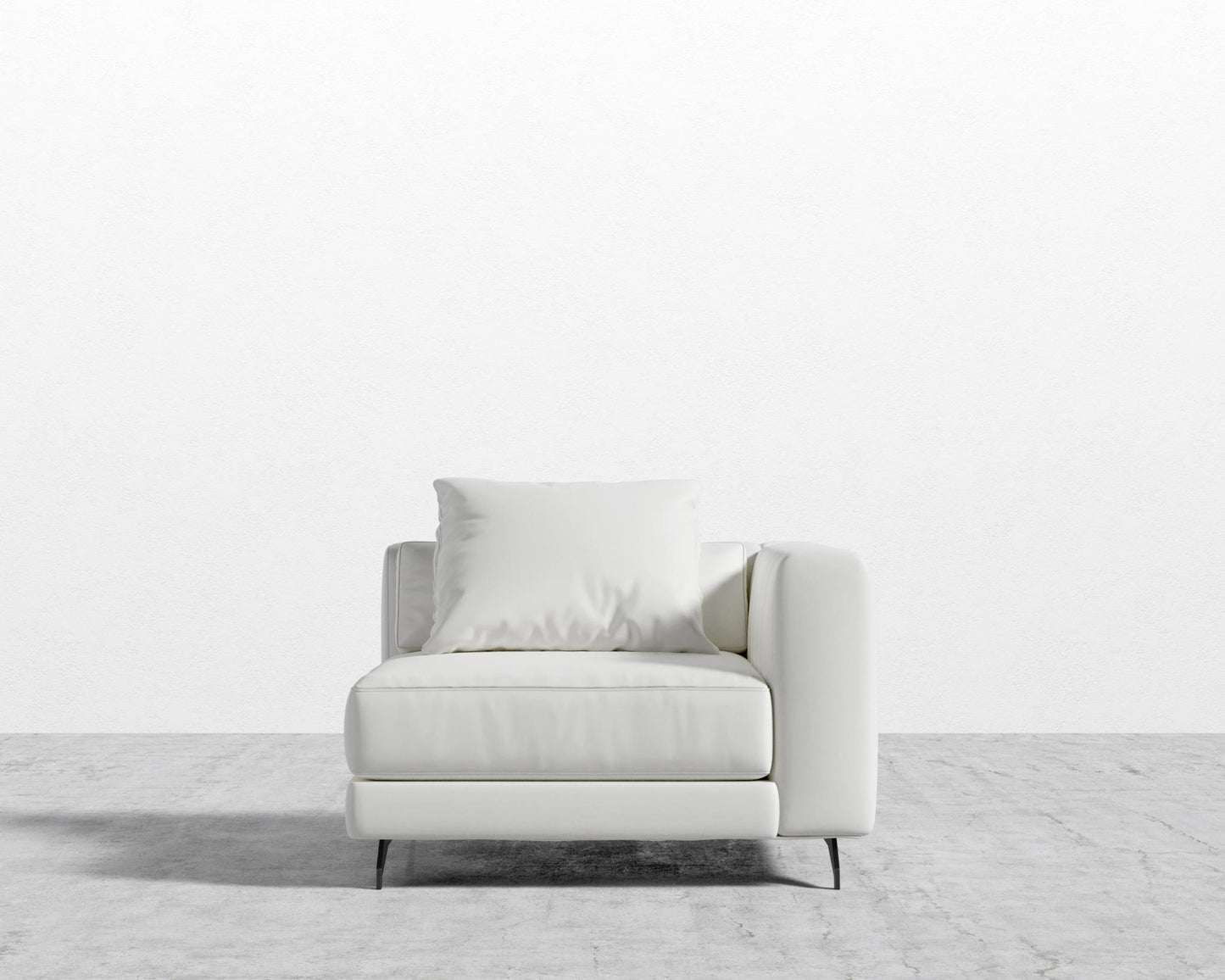 Berlin Corner - Black - Berlin, Microfiber Leather - Trento Eggshell