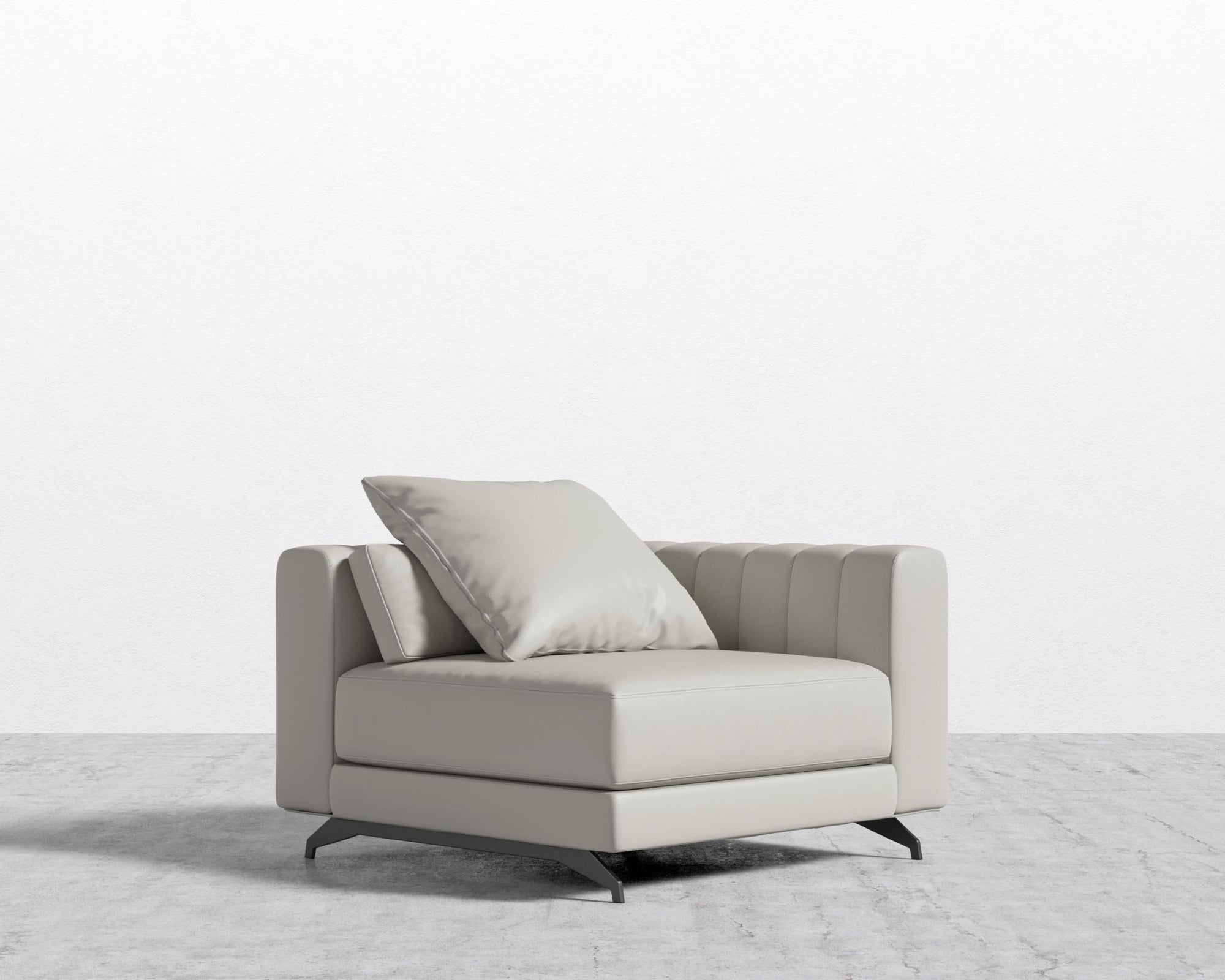 Berlin Corner - Black - Berlin, Microfiber Leather - Trento Taupe