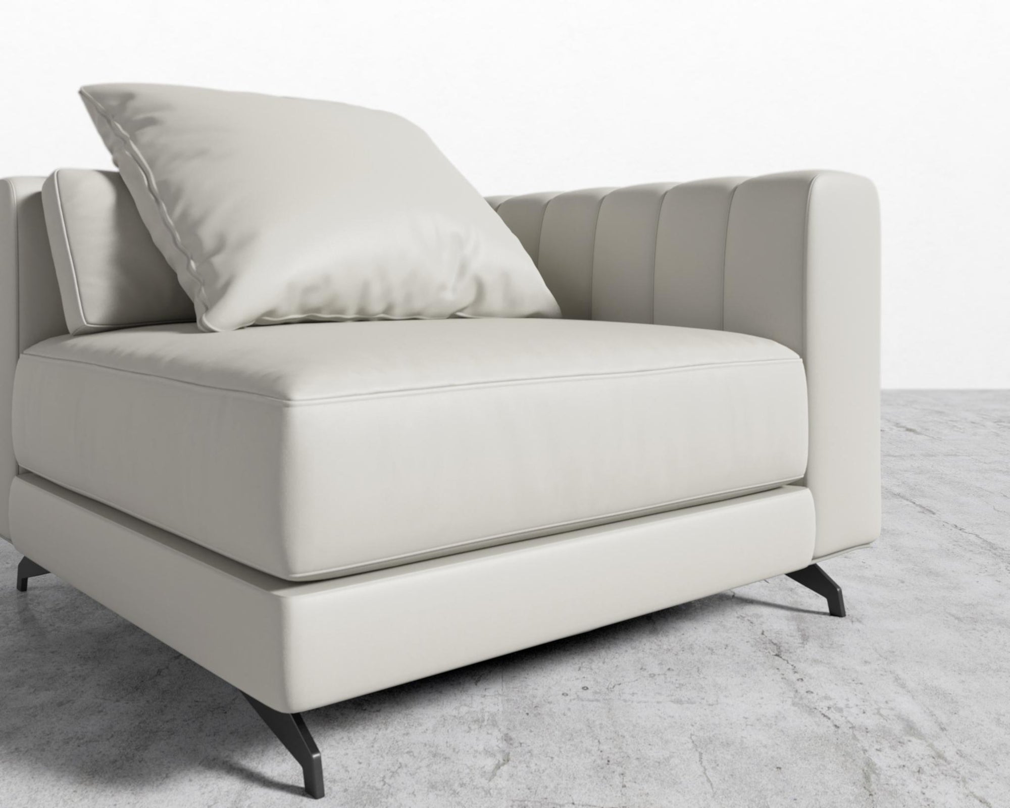 Berlin Corner - Black - Berlin, Microfiber Leather - Trento Taupe