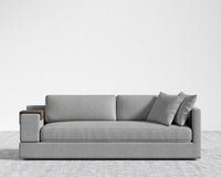 Dresden Sleeper Sofa - Walnut Side Table, Modern Felt - Malmo