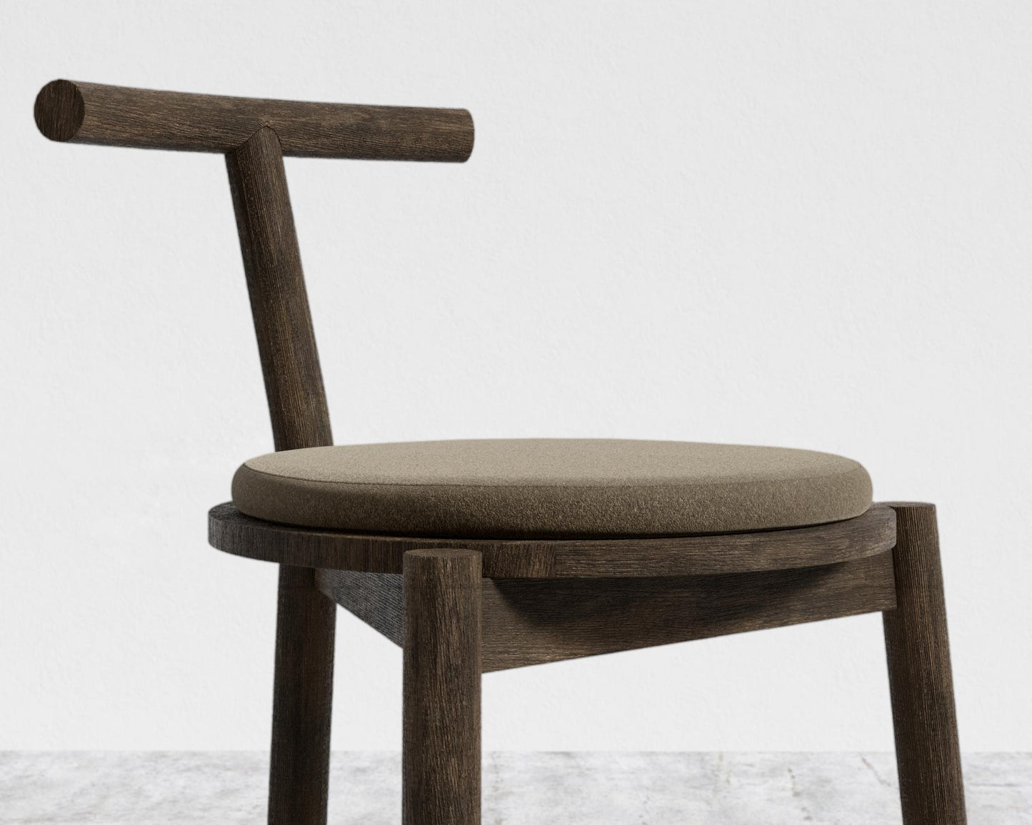 Kyoto Counter Stool - Kyoto Truffle w/ Smoky Brown