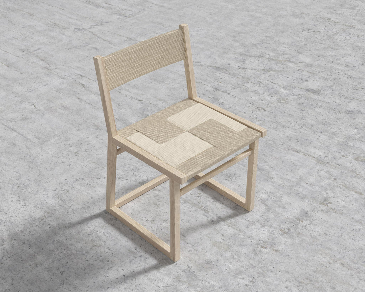 Kyoto Hand-Woven Dining Chair - Seat Color - Natural Seat Cord, Kyoto Light Ash