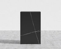 Liza Side Table - Ceramic - Black Pietra Ceramic