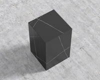 Liza Side Table - Ceramic - Black Pietra Ceramic