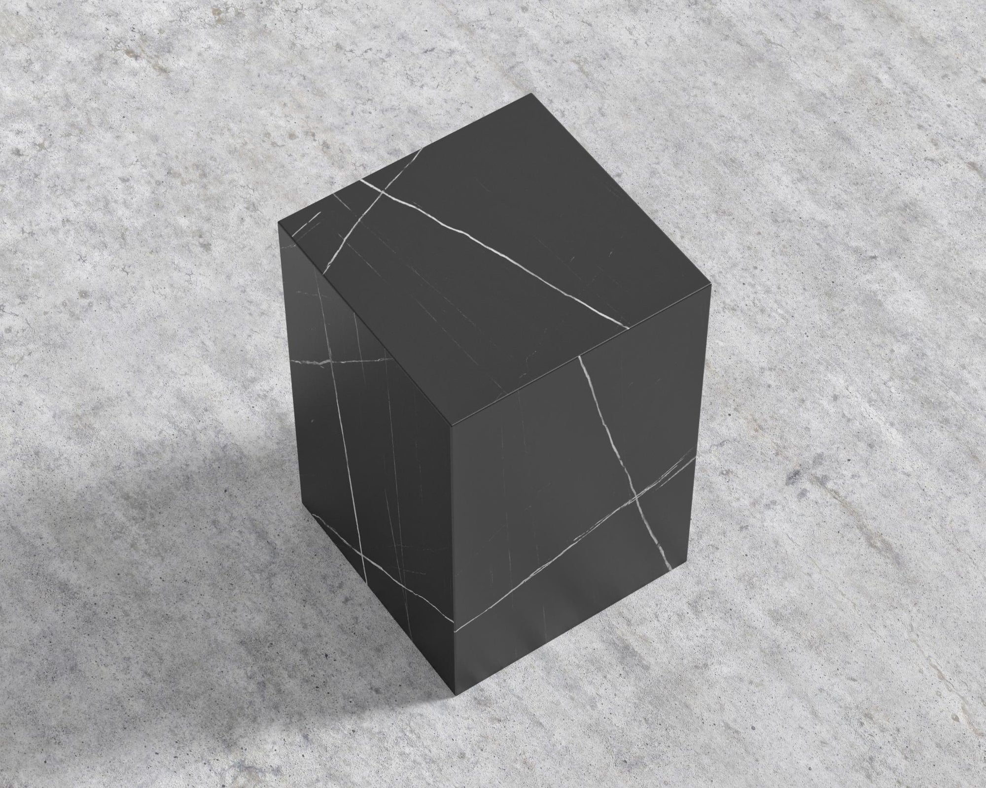 Liza Side Table - Ceramic - Black Pietra Ceramic