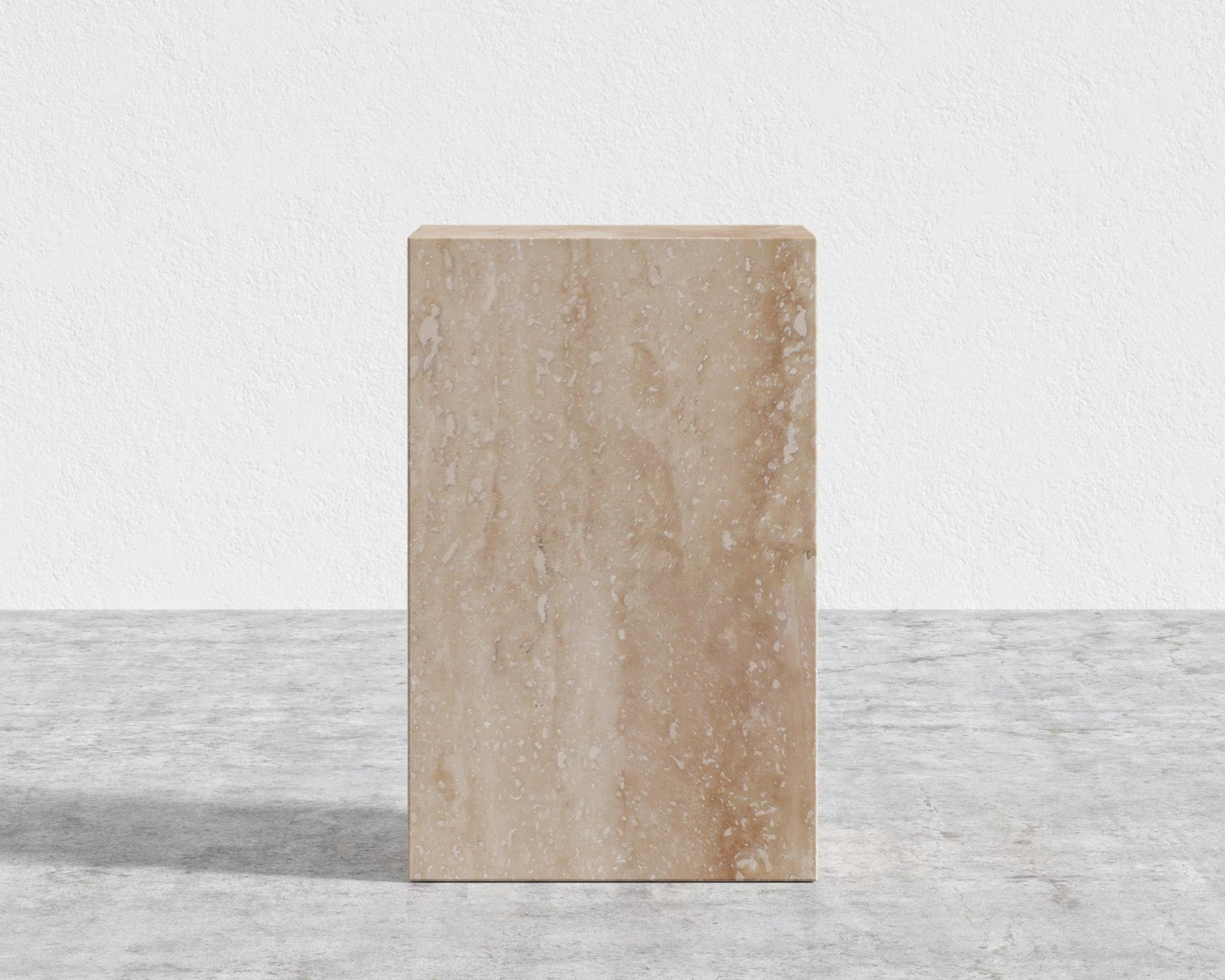 Liza Side Table - Ceramic - Travertine Ceramic