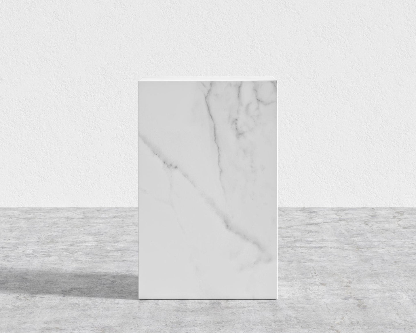 Liza Side Table - Ceramic - White Calacatta Ceramic