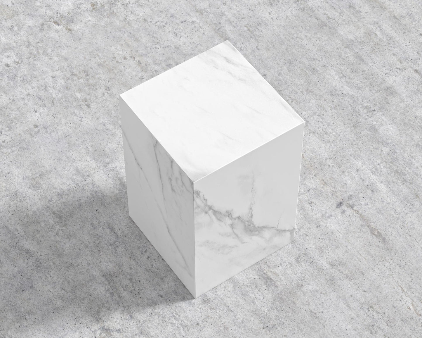 Liza Side Table - Ceramic - White Calacatta Ceramic
