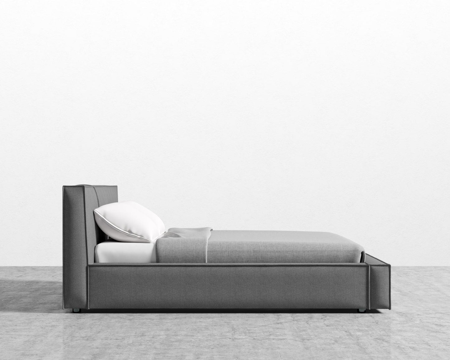 Porter Bed - 1x Side Extension, Cal King, Plush Weave - Fin