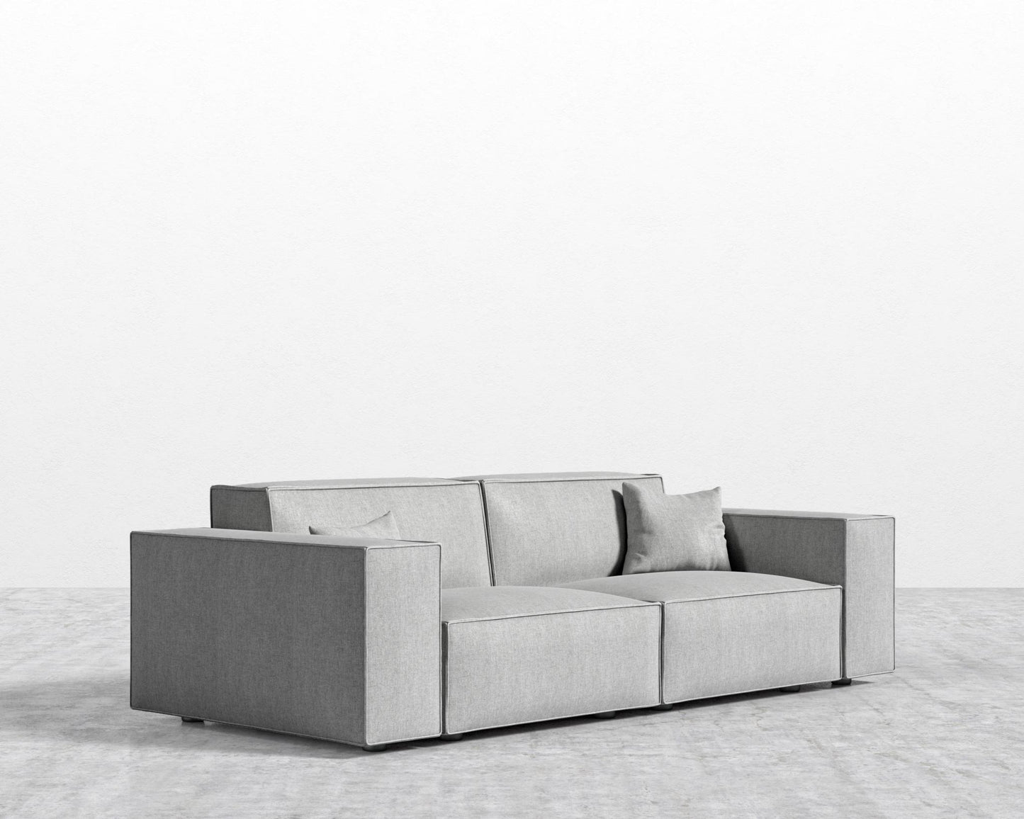 Porter Sofa - Black Feet, Modern Felt - Malmo