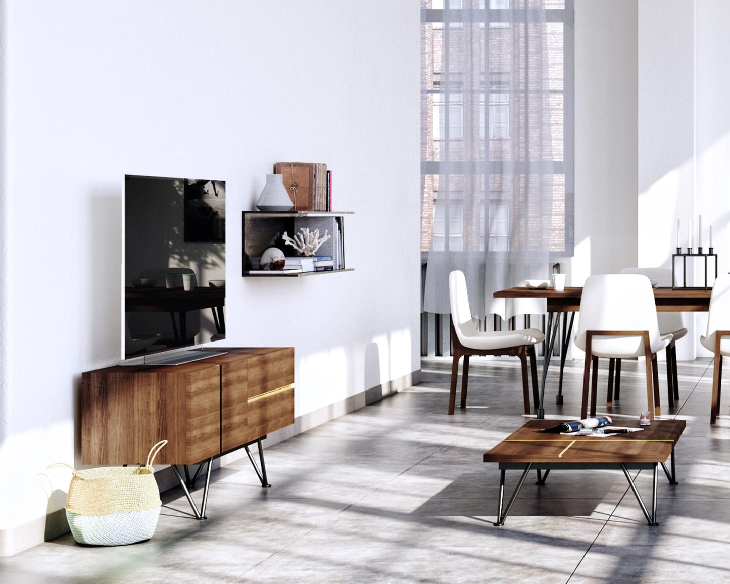 Bennett Media Console Short - Lifestyle
