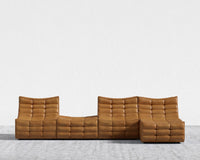 Tanner Modular Sectional - Microfiber Leather - Trento Morocco