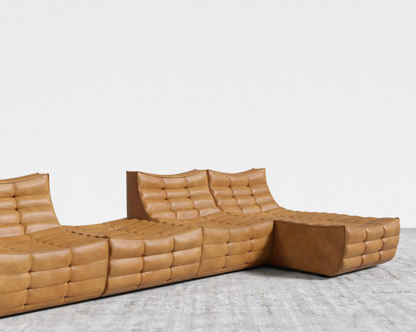 Tanner Modular Sectional - Microfiber Leather - Trento Morocco