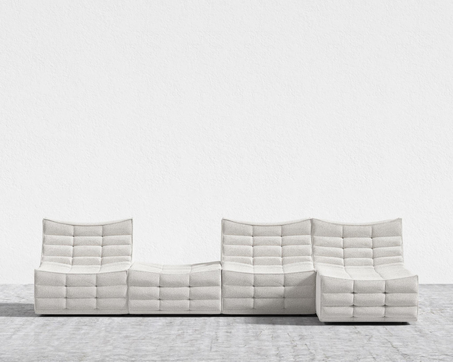 Tanner Modular Sectional - Chatou Bouclé - Pearl