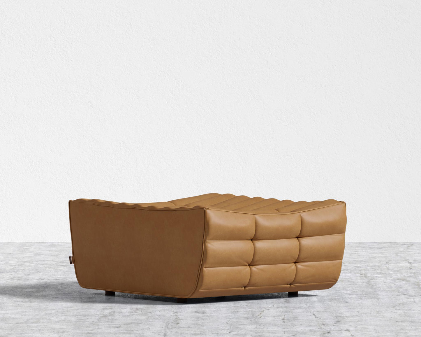Tanner Ottoman - Microfiber Leather - Trento Morocco