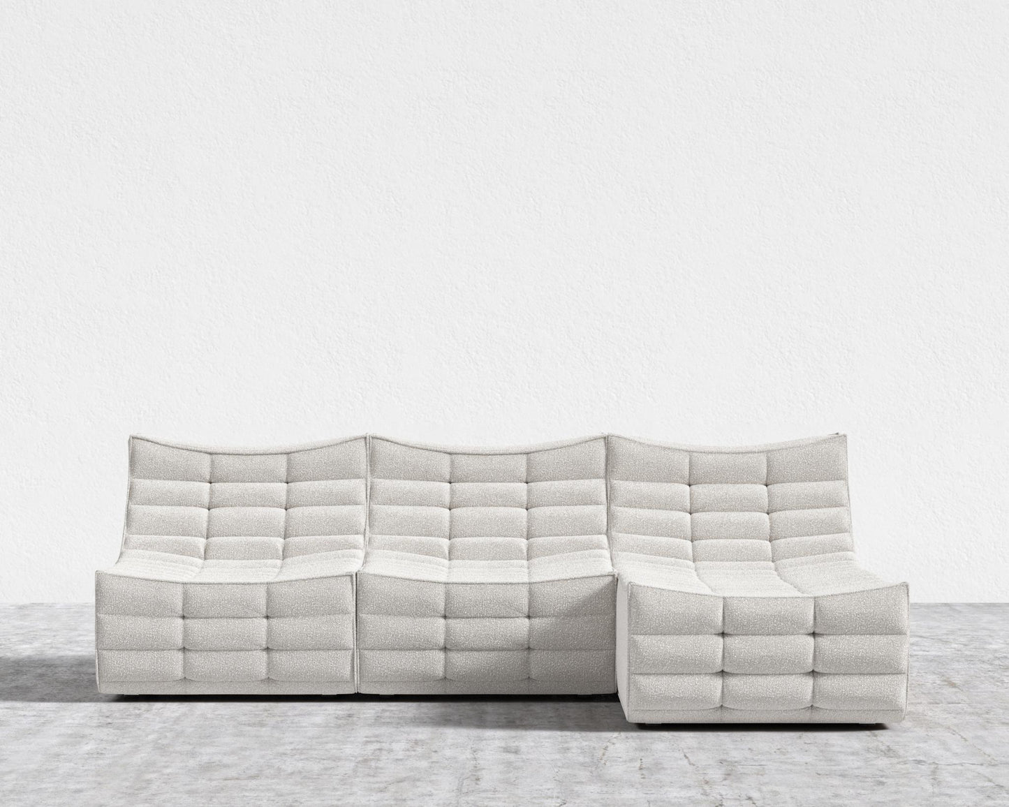 Tanner Sectional Sofa - Chatou Bouclé - Pearl