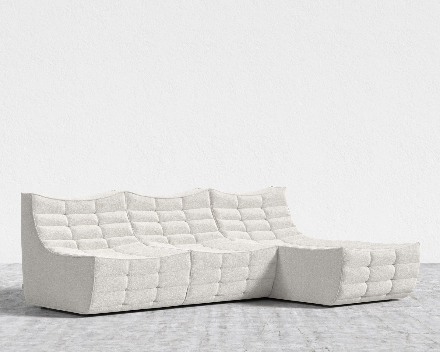 Tanner Sectional Sofa - Chatou Bouclé - Pearl