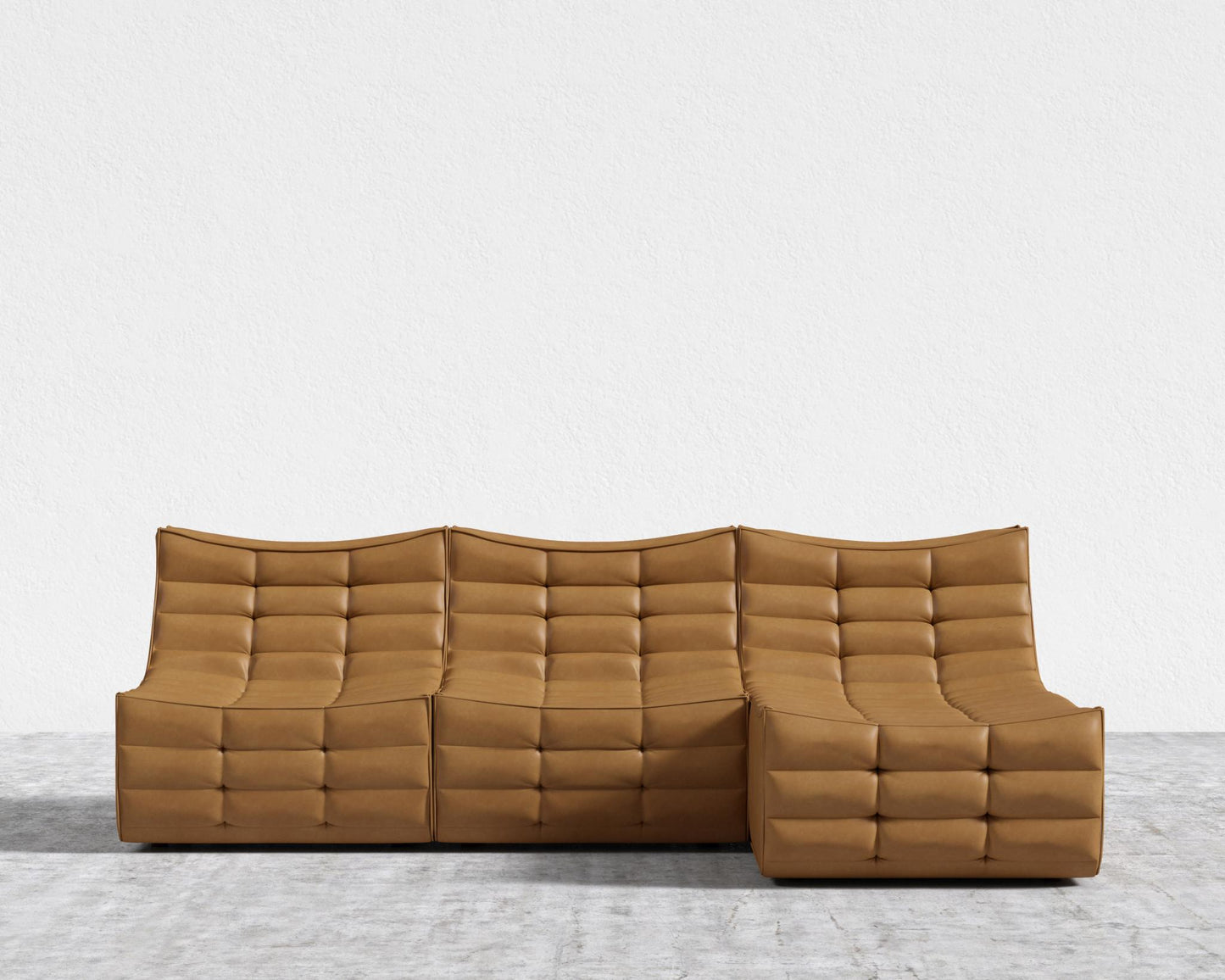 Tanner Sectional Sofa - Microfiber Leather - Trento Morocco
