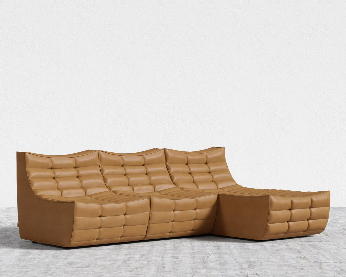 Tanner Sectional Sofa - Microfiber Leather - Trento Morocco