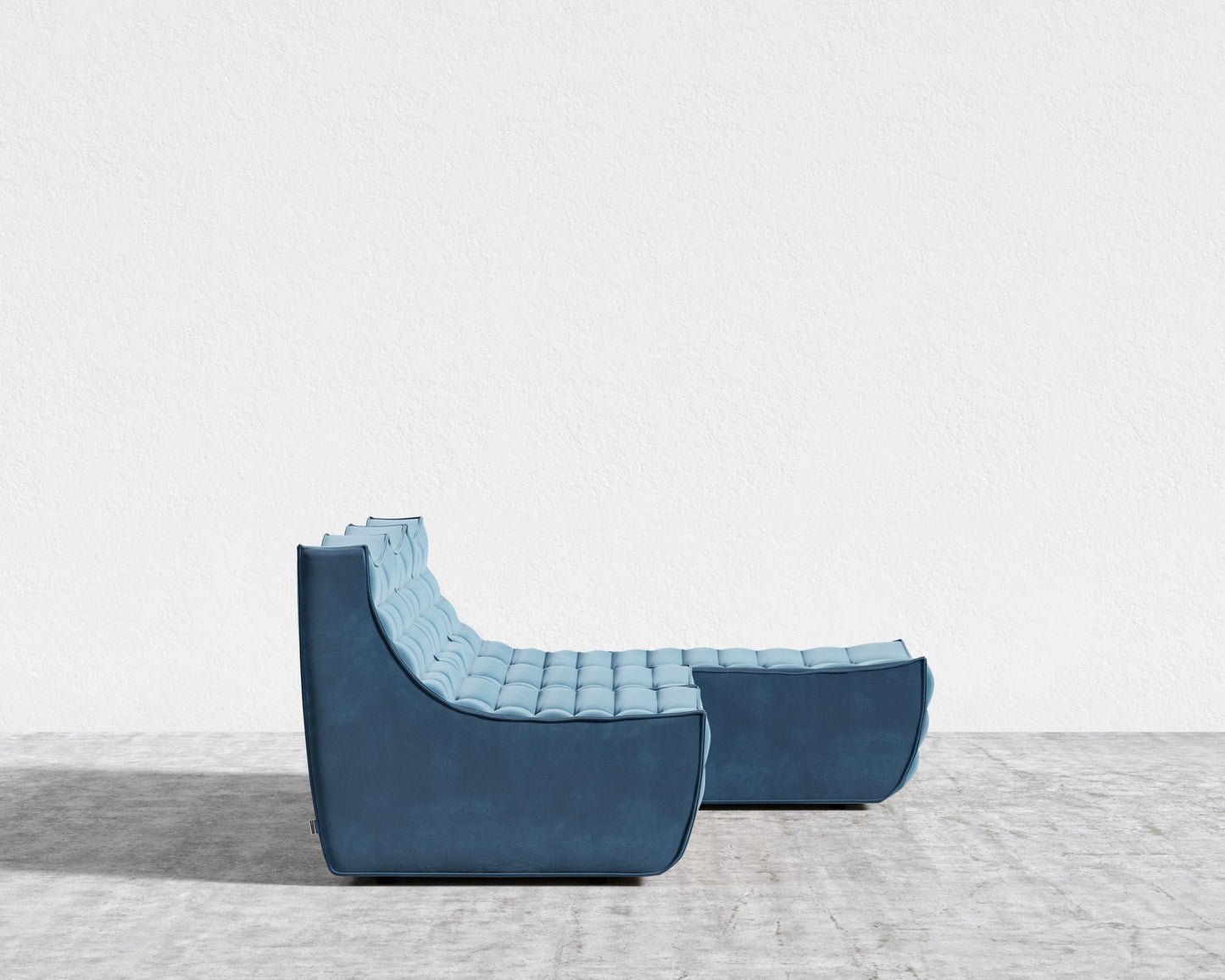 Tanner Sectional Sofa - Plush Velvet - Solstice