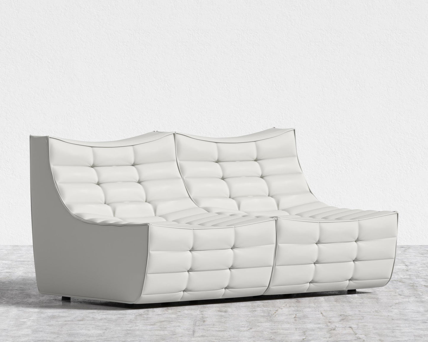 Tanner Sofa - Microfiber Leather - Trento Eggshell