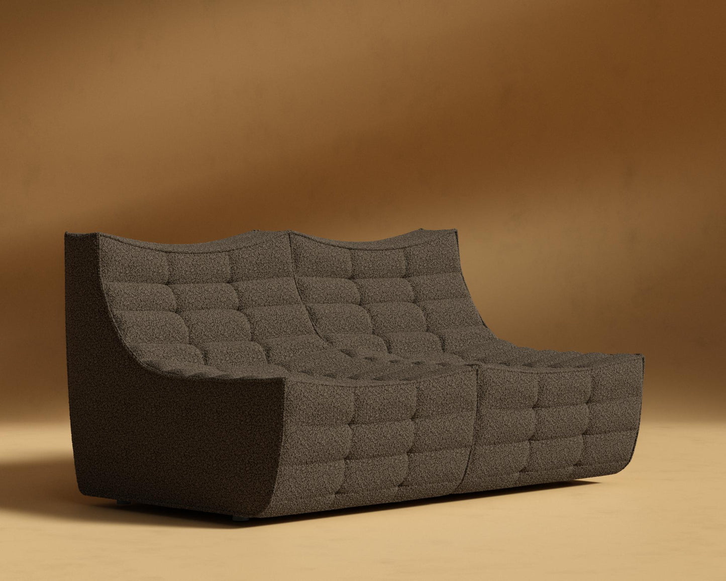 Tanner Sofa - Shearling - Espresso