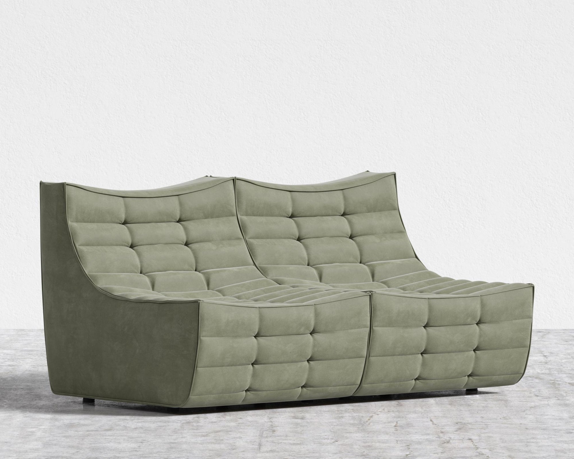 Tanner Sofa - Venice Vegan Suede - Sage