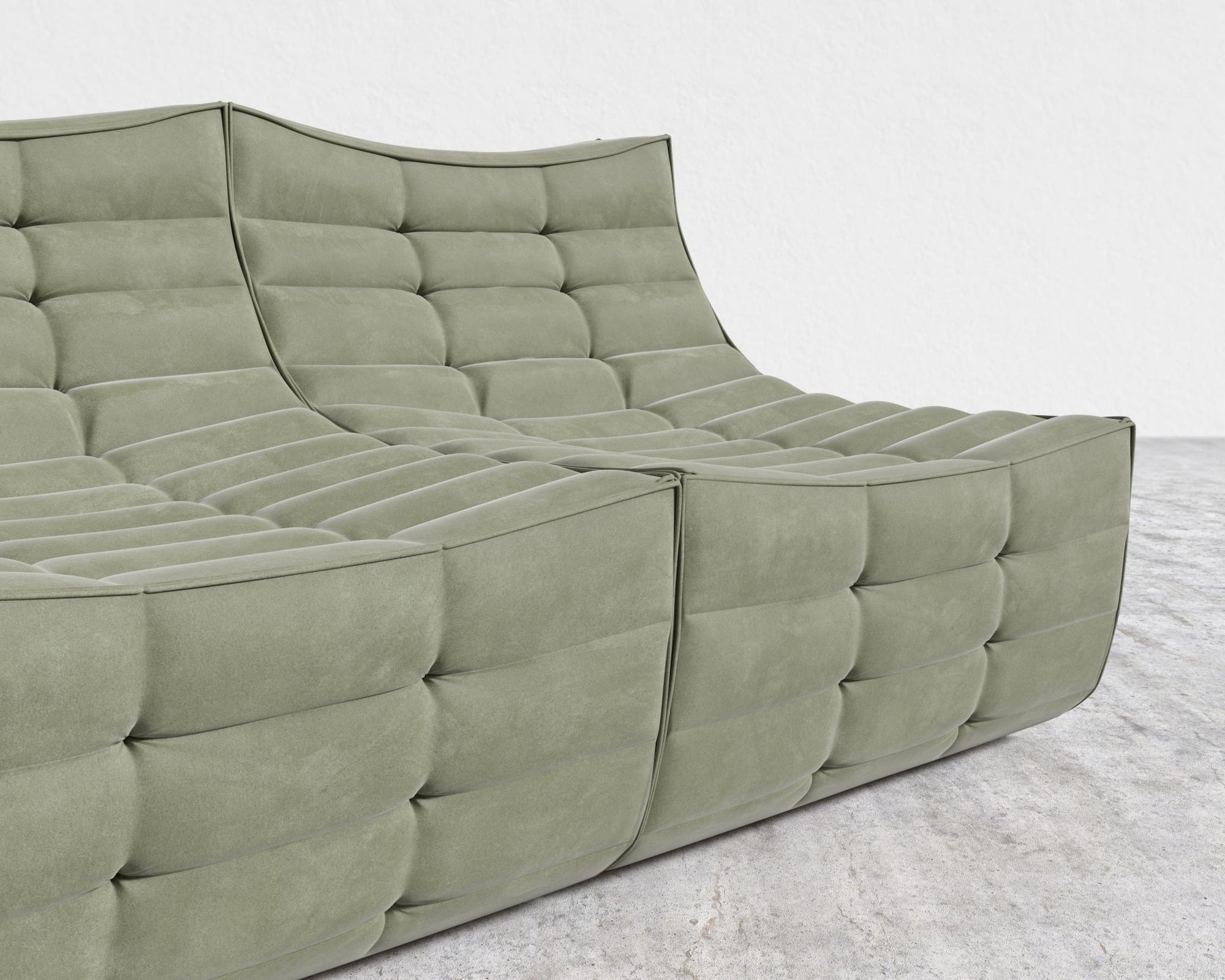 Tanner Sofa - Venice Vegan Suede - Sage