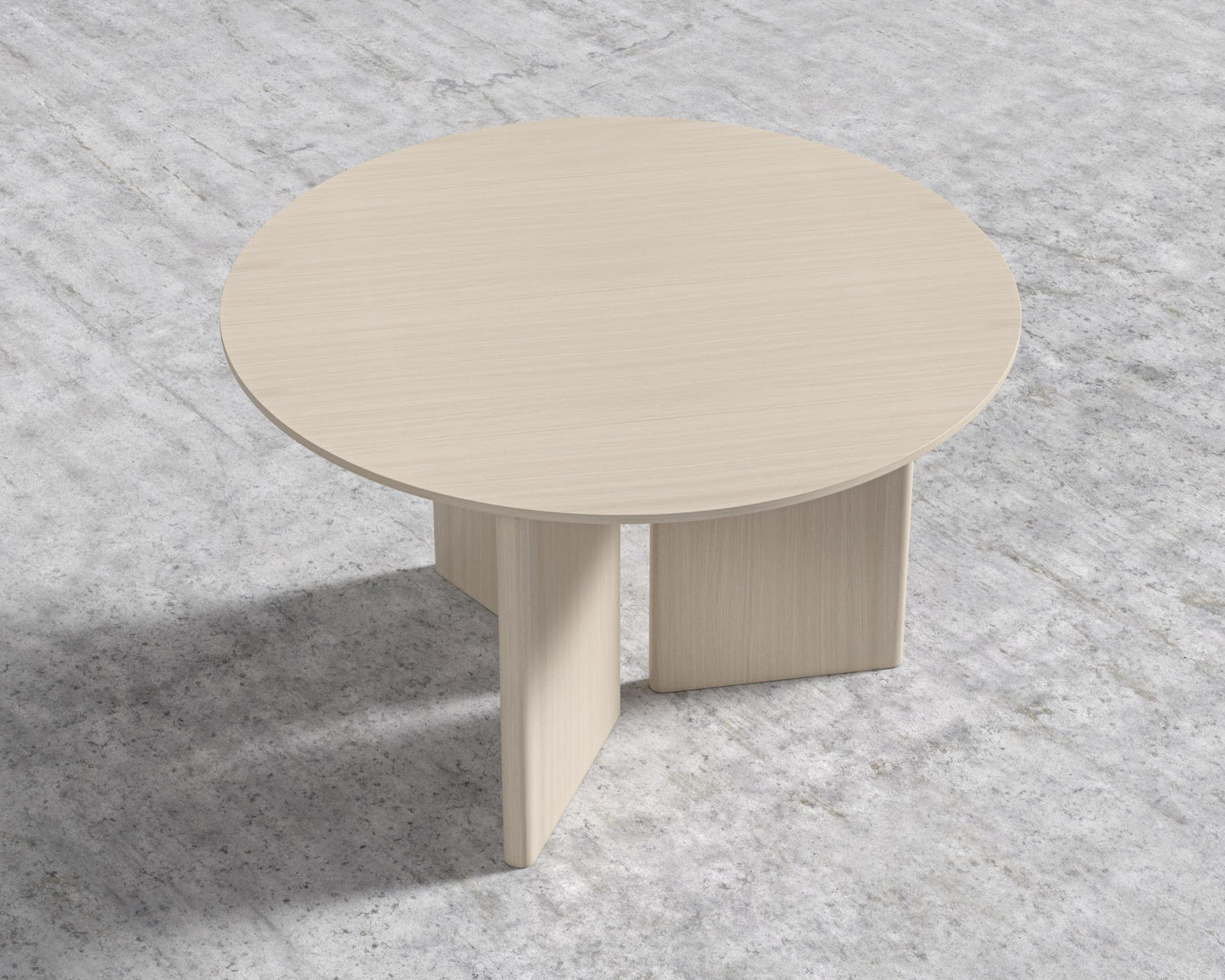 Trio Dining Table - Washed Natural Oak - 48"