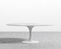 Tulip Table Oval - Carrara