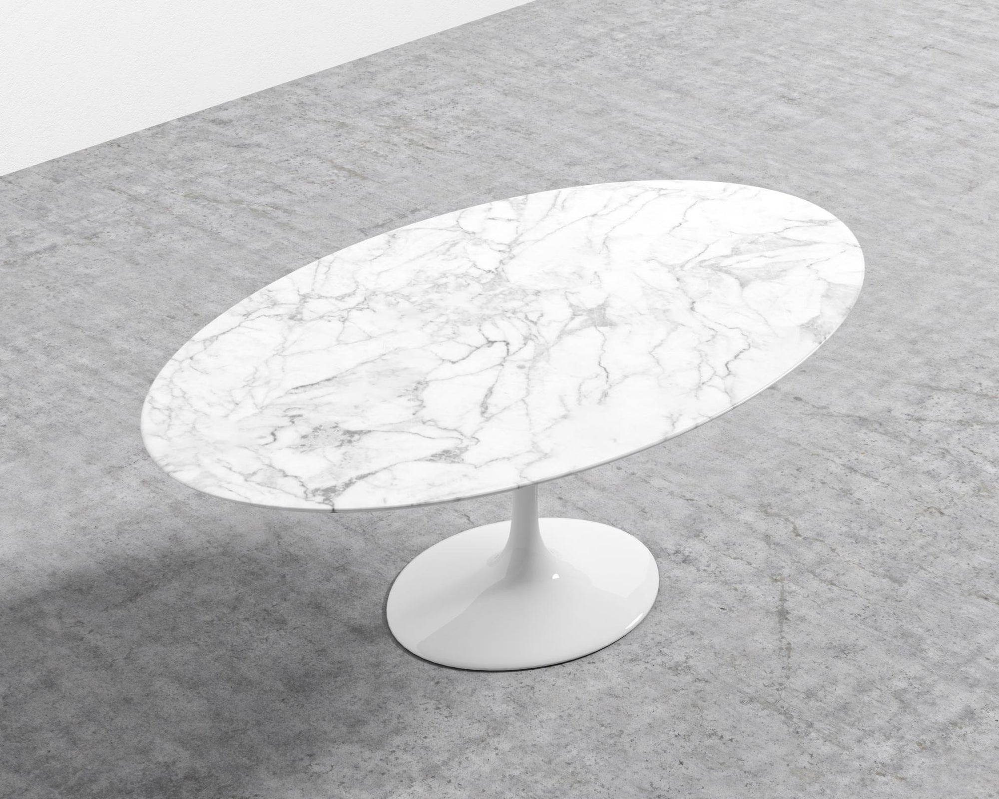 Tulip Table Oval - Carrara