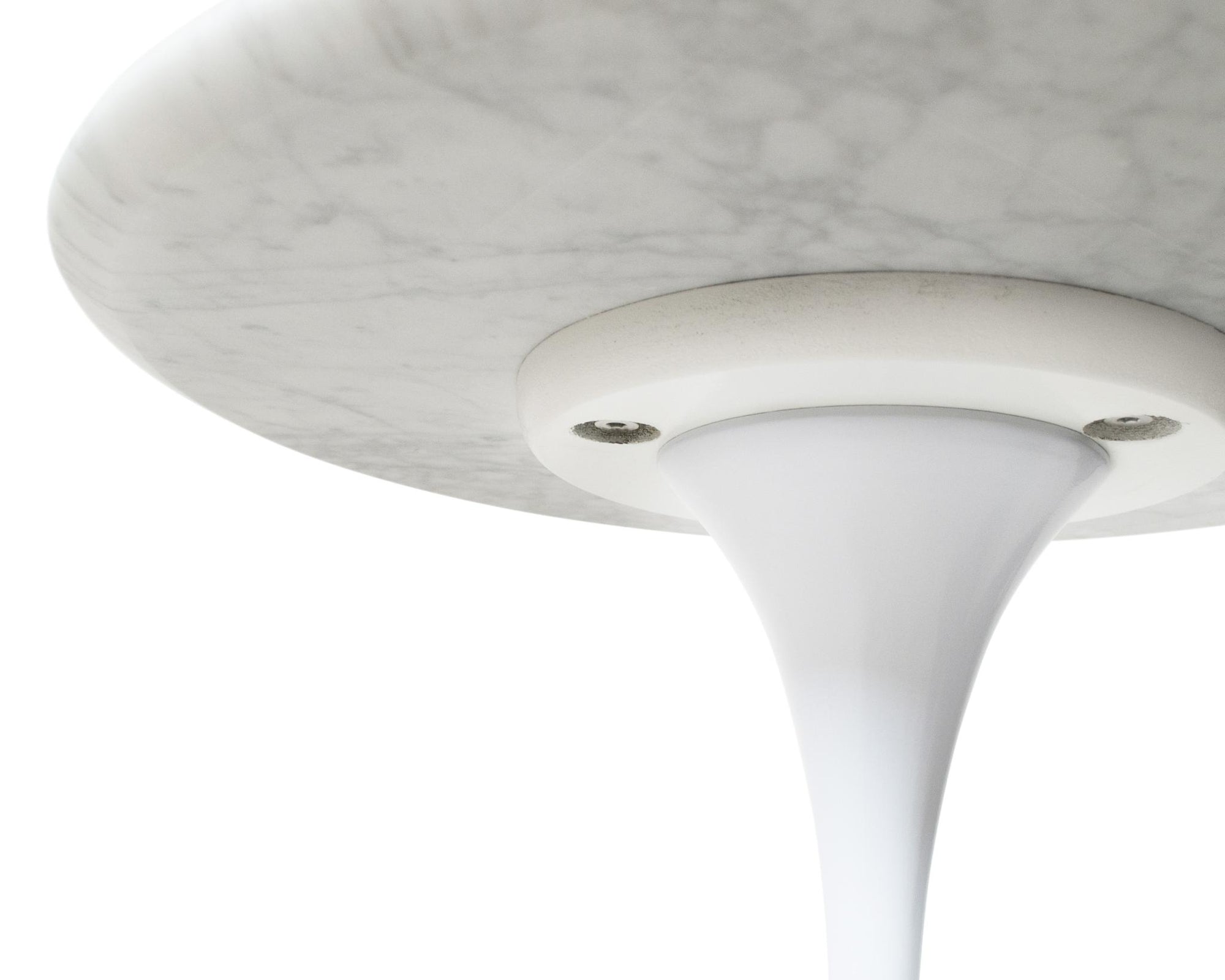 Tulip Side Table - White, Surface - White Carrara Marble