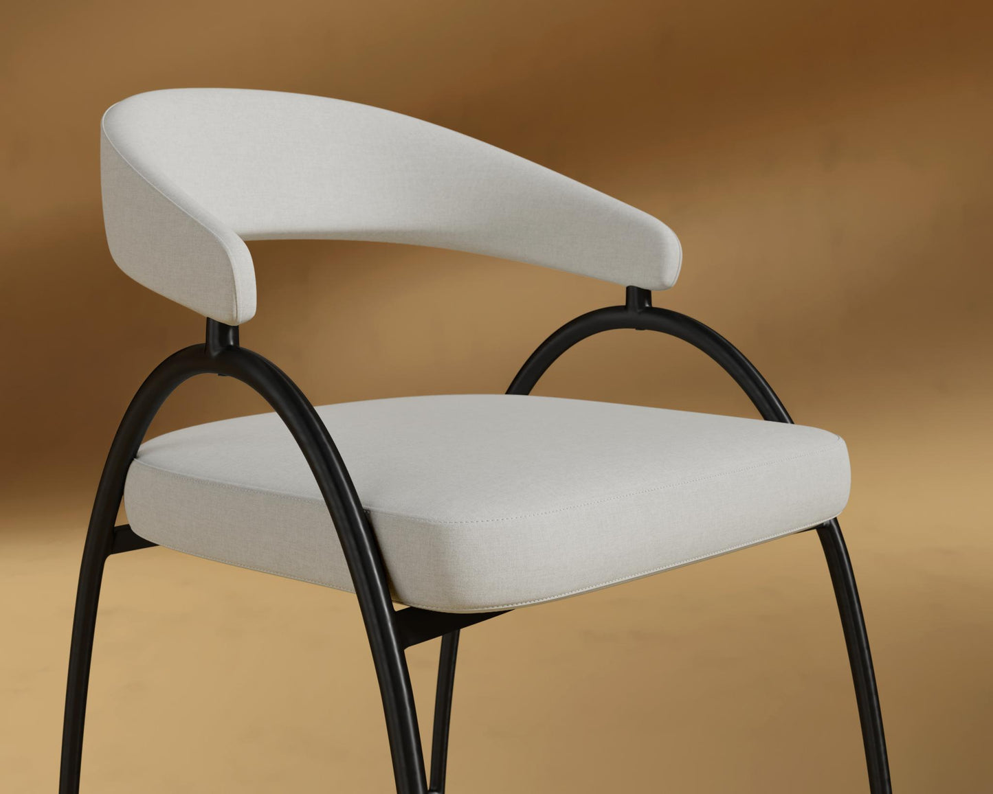 Uma Counter Stool - Black - Uma, Modern Felt - Alesund