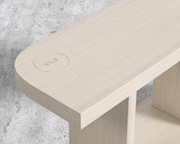 Uni End Table - Washed Natural Oak Veneer - Straight Grain