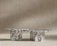 Romulus Nesting Coffee Table - Viola Marble