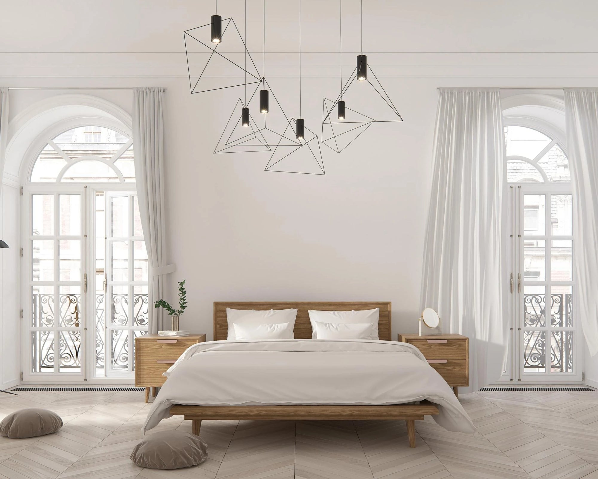 Asher Bed Staged - Ash