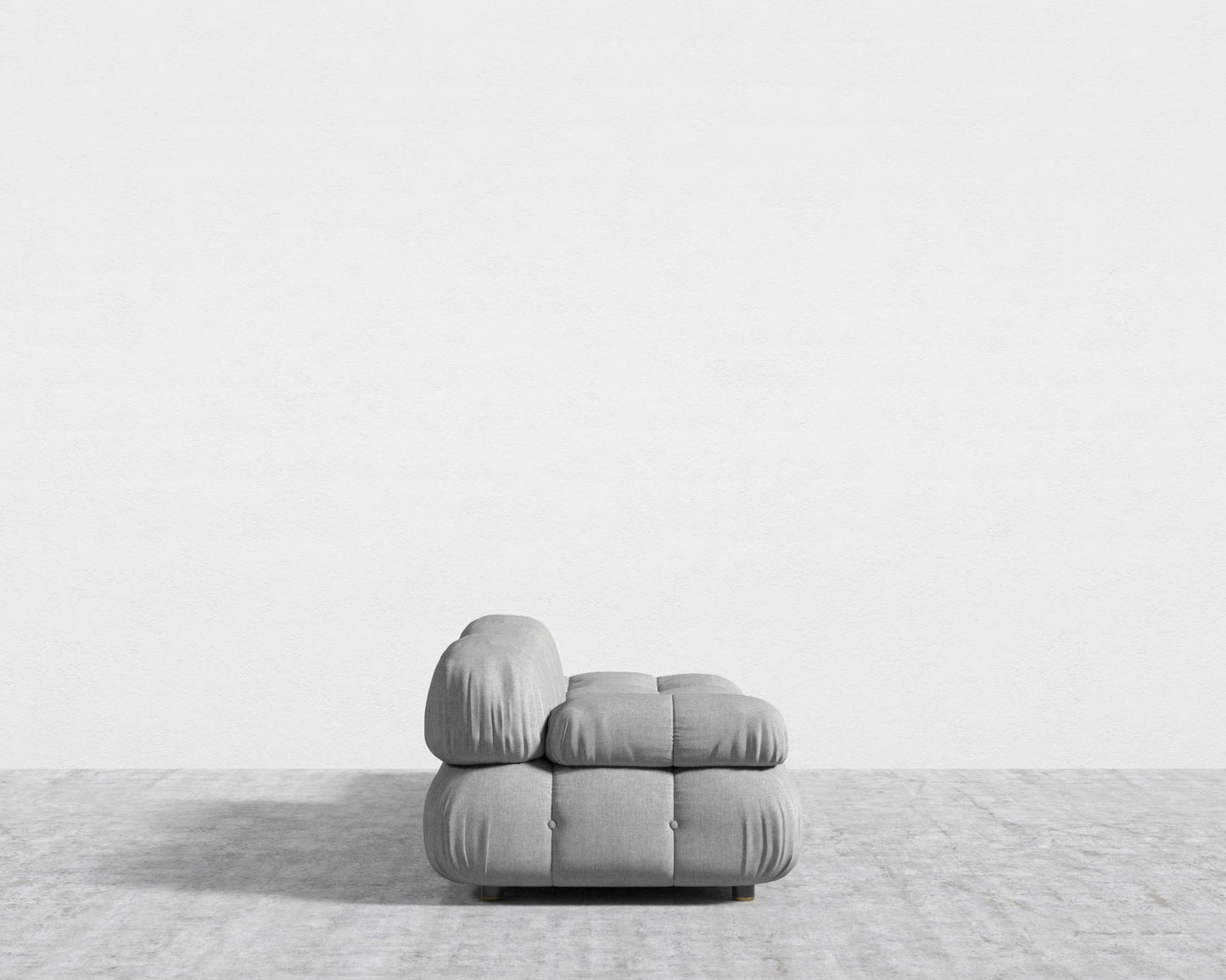 Belia Open End Sofa - Open Left, Modern Felt - Malmo