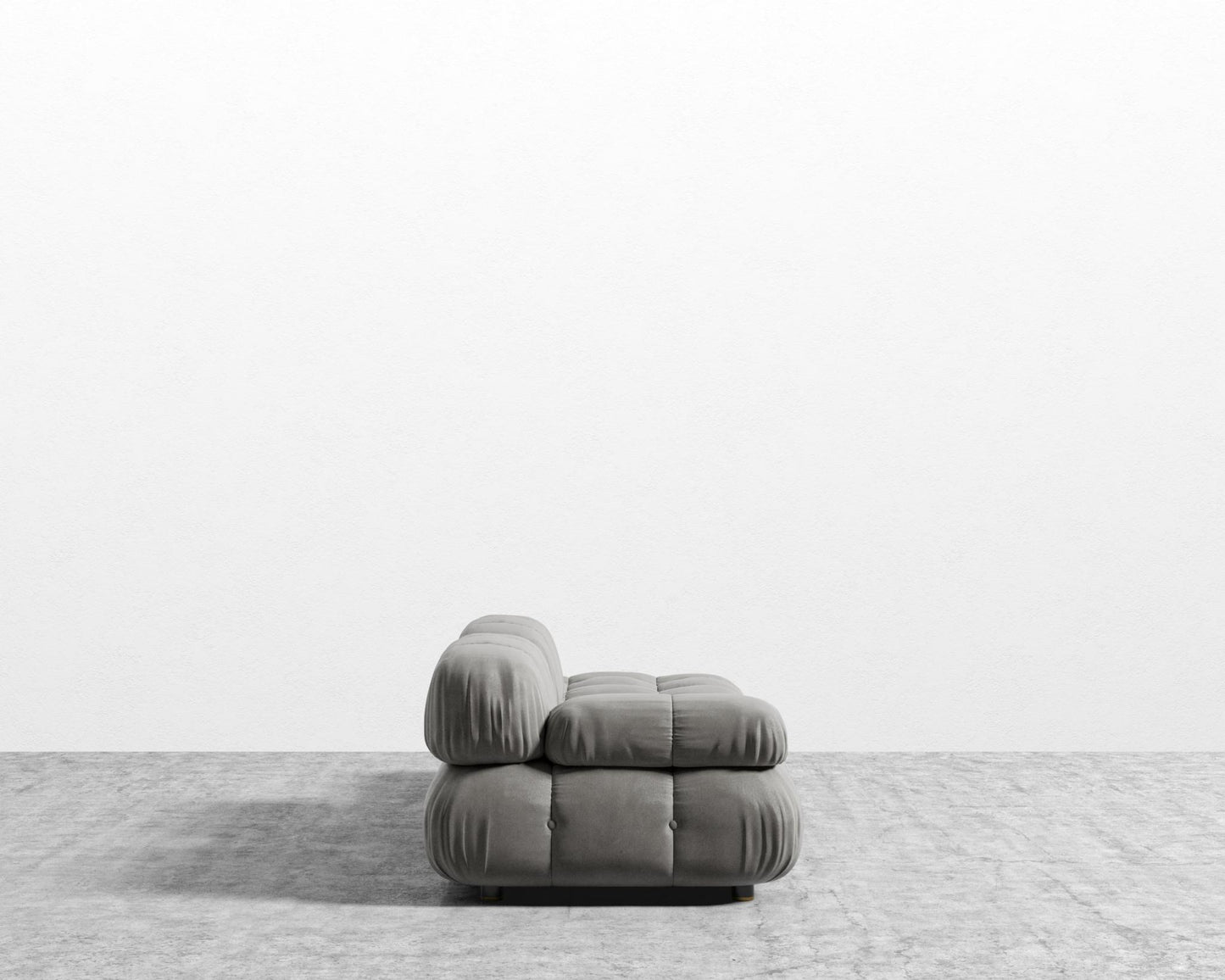 Belia Open End Sofa - Open Left, Venice Vegan Suede - Strato