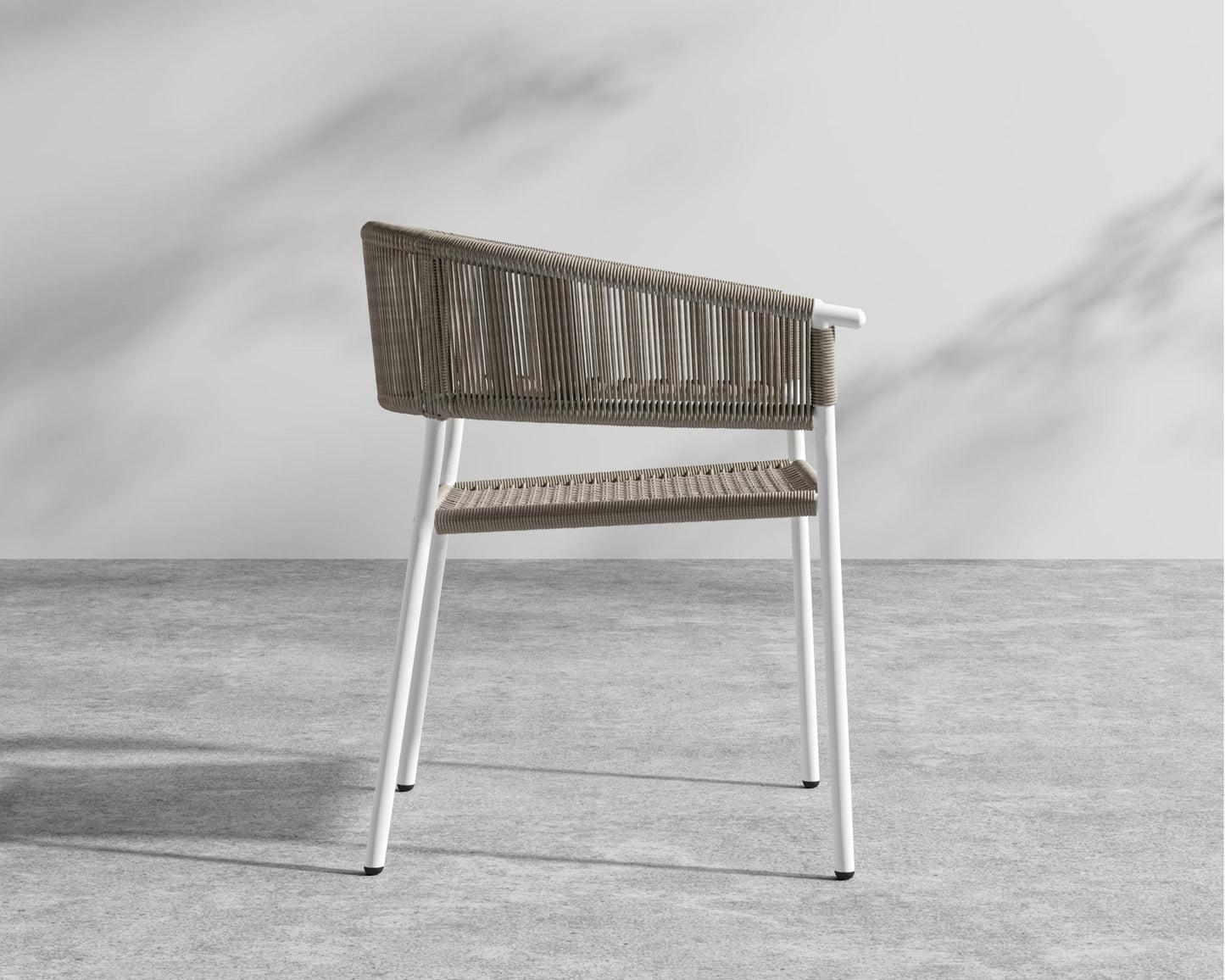 Afton Outdoor Dining Chair - Natural Cord, Black