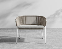 Afton Outdoor Lounge Chair - Black Cord, Black, Outdoor Fabric - Palisades