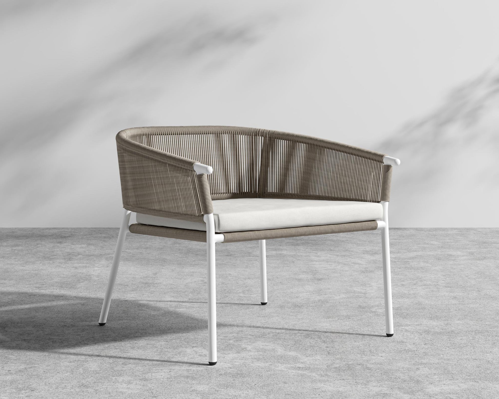 Afton Outdoor Lounge Chair - Black Cord, Black, Outdoor Fabric - Palisades